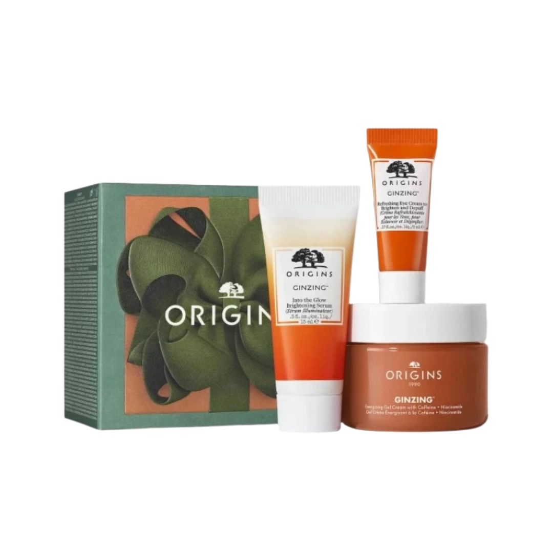 Origins Ginzing Wrapped To Glow Set אוריג'ינס מארז לעור זוהר וקורן