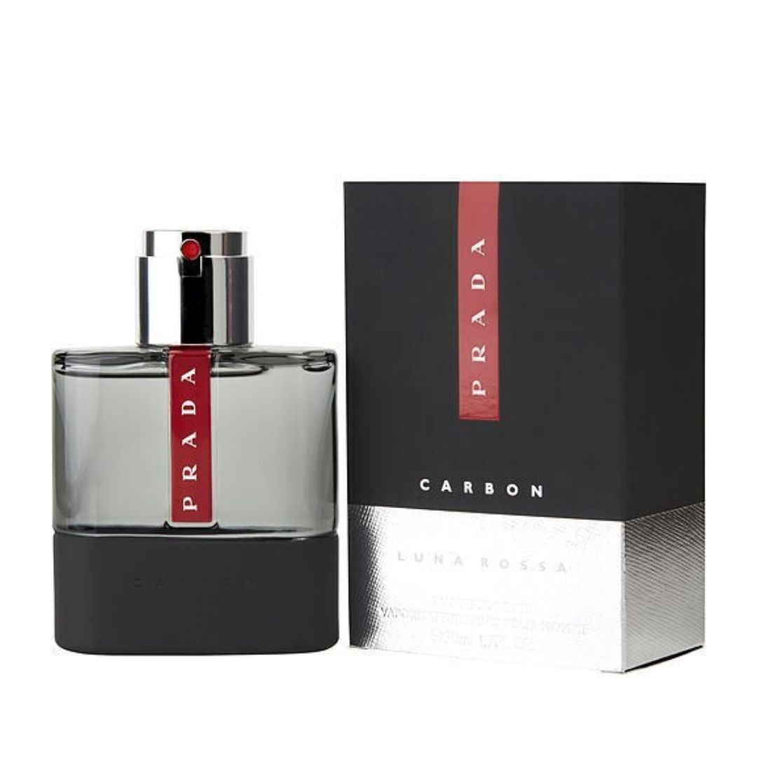 Prada Luna Rossa Carbon Eau De Toilette 9ML  בושם מתנה פרדה לגבר - לא למכירה