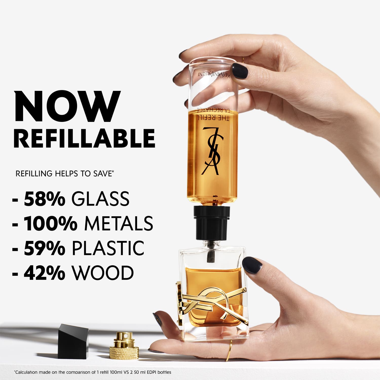 Yves Saint Laurent Libre Intense Refill Edp 100ML איב סן לורן ליברה בושם לאישה אינטנס