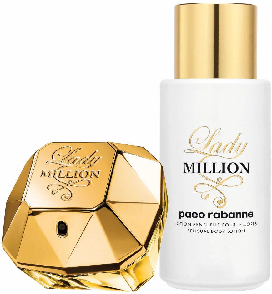 Lady Million Set Edp 50+200ml מארז פאקו רבן ליידי מיליון בושם לאישה - GLAM42