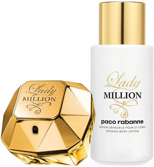 Lady Million Set Edp 50+200ml מארז פאקו רבן ליידי מיליון בושם לאישה-GLAM42