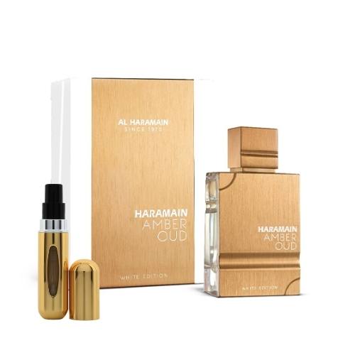 Al Haramain - Amber Oud White Edition EDP For Women 200ML + Portable Refillable Mini Spray 10ML