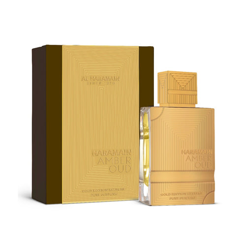 Al Haramain - Amber Oud Gold Edition Extreme Pure Perfume Unisex 60ML + Portable Refillable Mini Spray 10ML