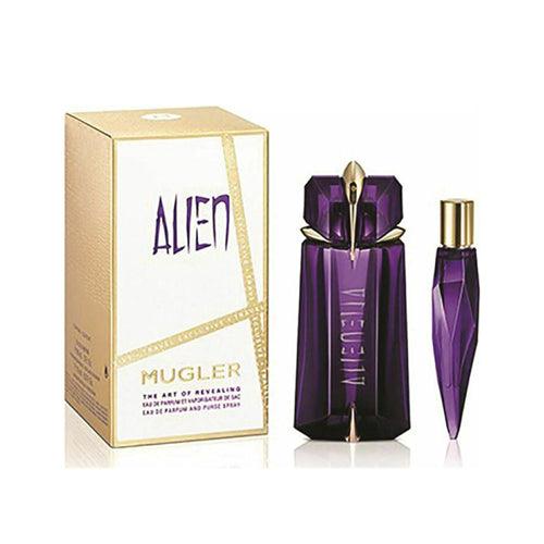 Mugler - Alien 2PCS EDP For Women 90ML + Mini 10ML-GLAM42