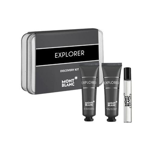 Mont Blanc - Explorer 3PCS EDP For Men 7.5ML + Shower Gel 30ML + After Shave Balm-GLAM42