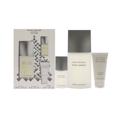 Issey Miyake - L'eau D'issey 3PCS EDT For Men 125ML + Shower Gel 50ML + Mini 15ML