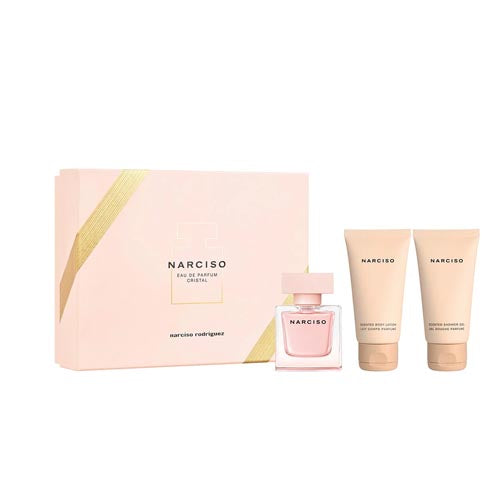 Narciso Rodriguez - Narciso Cristal 3PCS EDP For Women 50ML + Body Lotion 50ML + Shower Gel 50ML