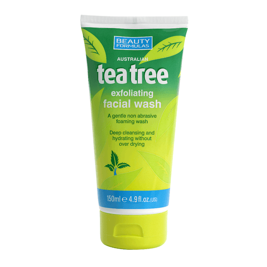Beauty Formulas Tea Tree תרחיץ לפנים לניקוי עמוק וסיוע בהסרת שחורים-GLAM42