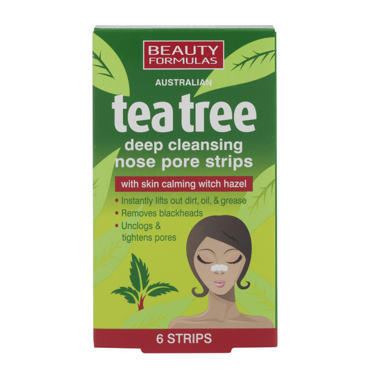 Beauty Formulas Tea Tree רצועות לניקוי והסרת שחורים מהאף-GLAM42