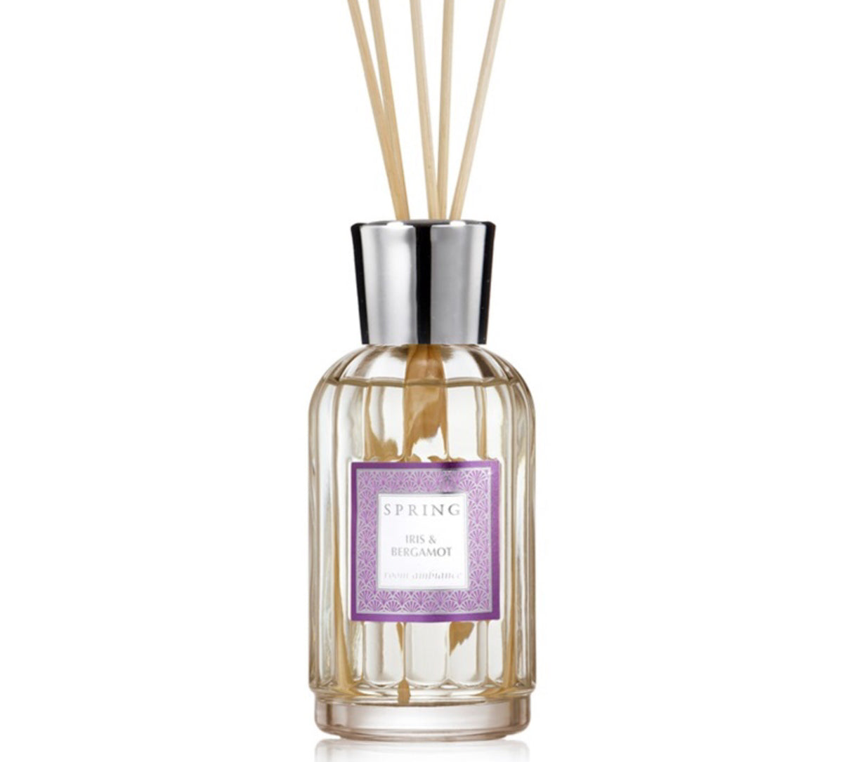 SPRING Reed Diffuser 180ml 'Iris & Bergamot'  ספרינג מפיץ ריח - GLAM42