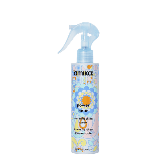Amika Power hour curl refreshing 200ml אמיקה פריימר לריענון התלתלים מחייה, מגדיר מחדש ומעניק לחות לשיער מתולתל וגלי-GLAM42