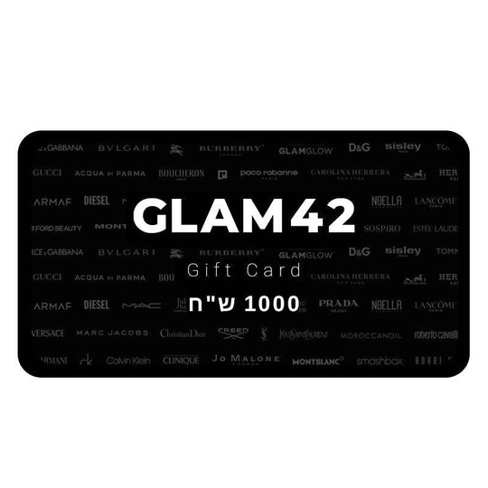 Glam42 Gift Card המתנה המושלמת גיפט קארד גלאם42-GLAM42