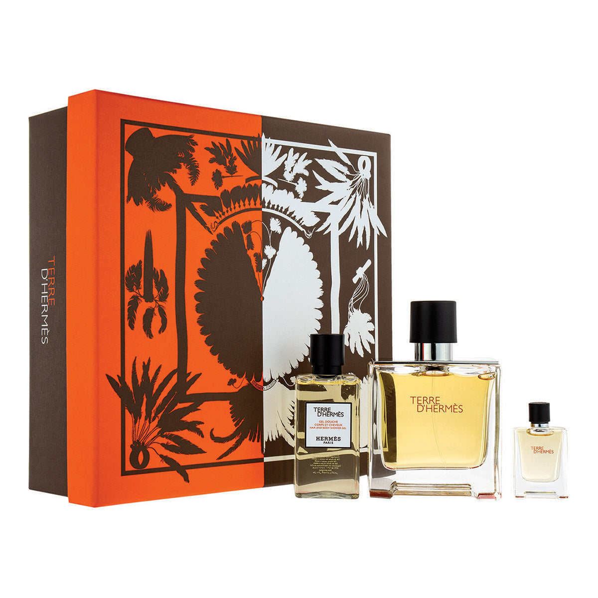 מארז בישום הרמס לגבר Hermes Terre D Hermes Pure Parfum 3 Item Set - GLAM42