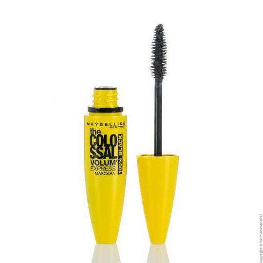 Maybelline New York Colossal Mascara 100% Black מייבלין מסקרה קולוסל שחורה-GLAM42
